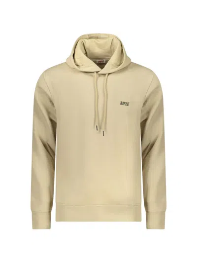 Rifle Logo-print Drawstring Hoodie In Neutral