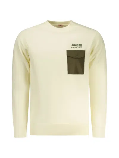 Rifle Logo-print Flap-pocket Sweatshirt In White