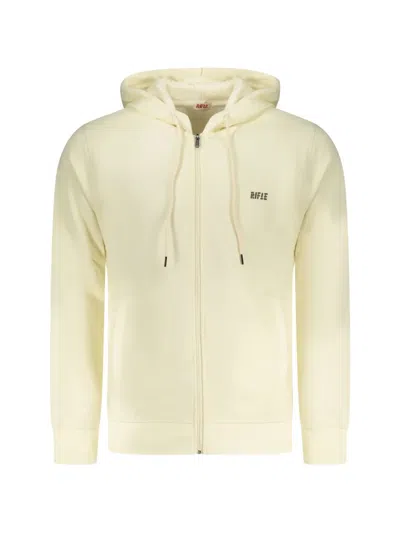 Rifle Logo-print Zip-up Hoodie In Yellow