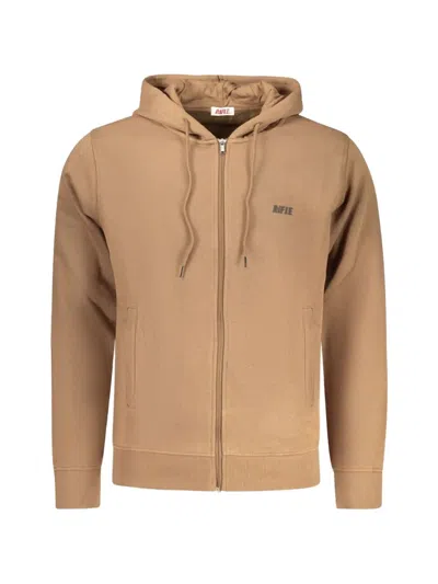 Rifle Logo-print Zip-up Hoodie In Brown