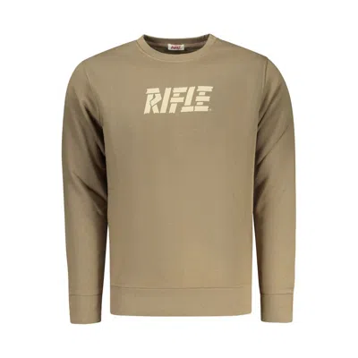 Rifle Marrone Cotton Men's Sweatshirt In Neutral