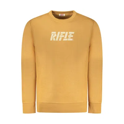 Rifle Marrone Cotton Men Sweatshirt In Orange