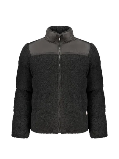 Rifle Panelled Faux-shearling Jacket In Black