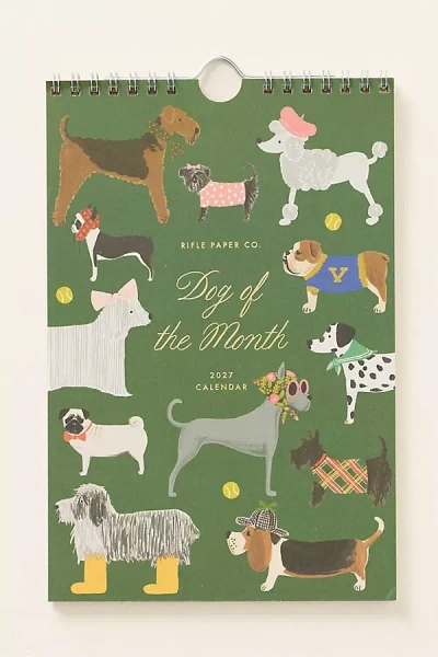 Rifle Paper Co 2027 Mini Wall Calendar In Green