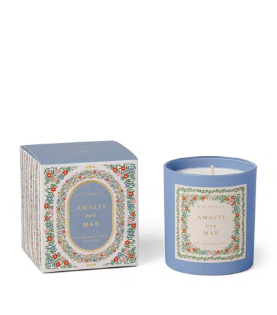 Rifle Paper Co Amalfi De Mar Scented Candle In Blue