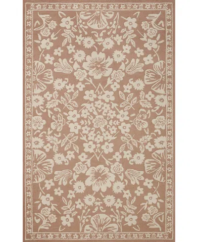 Rifle Paper Co Arboretum Arb-02 7'9" X 9'9" Area Rug In Brown