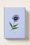 Rifle Paper Co Birth Month Embroidered Mini Hardcover Journal In Blue