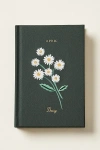 Rifle Paper Co Birth Month Embroidered Mini Hardcover Journal In Green