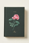 Rifle Paper Co Birth Month Embroidered Mini Hardcover Journal In Green