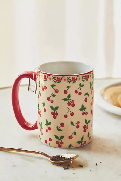 Rifle Paper Co Cherries Mug In Neutral