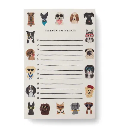 Rifle Paper Co Dog Days Notepad In Multi