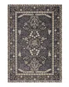 Rifle Paper Co . Fiore Fio-01 Area Rug, 2'7 X 4' In Charcoal