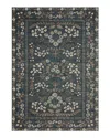 Rifle Paper Co . Fiore Fio-01 Area Rug, 2'7 X 4' In Navy/gray
