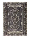 Rifle Paper Co . Fiore Fio-01 Area Rug, 5' X 7'10 In Charcoal