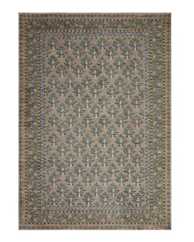 Rifle Paper Co . Fiore Fio-02 Area Rug, 3'7 X 5'7 In Gray