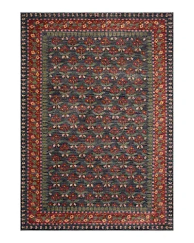 Rifle Paper Co . Fiore Fio-02 Area Rug, 7'10 X 10' In Navy