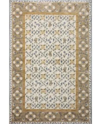 Rifle Paper Co Fiore Fio 03 Rug Collection In Gold