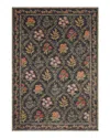 Rifle Paper Co . Fiore Fio-04 Area Rug, 2'7 X 4' In Charcoal