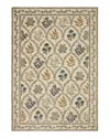 Rifle Paper Co . Fiore Fio-04 Area Rug, 2'7 X 4' In Ivory
