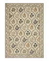 Rifle Paper Co . Fiore Fio-04 Area Rug, 5' X 7'10 In Ivory