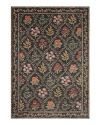 Rifle Paper Co . Fiore Fio-04 Area Rug, 7'10 X 10' In Charcoal
