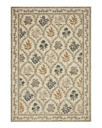 Rifle Paper Co . Fiore Fio-04 Area Rug, 7'10 X 10' In Ivory