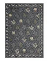 Rifle Paper Co . Fiore Fio-04 Area Rug, 7'10 X 10' In Navy