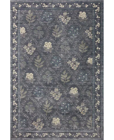 Rifle Paper Co Fiore Fio-04 2'7" X 4' Area Rug In Blue