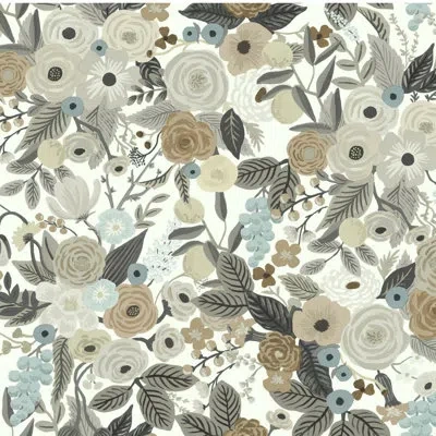 Rifle Paper Co Garden Party 27' X 27" Wallpaper Roll In Linen Multi