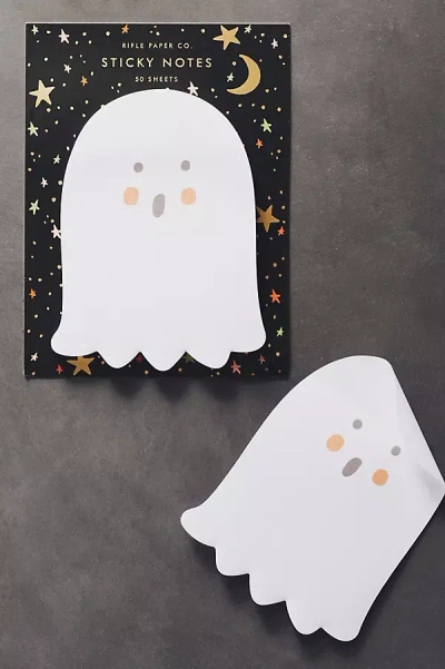 Rifle Paper Co Ghost Sticky Notes In White