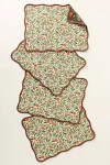 Rifle Paper Co Gracie Cotton Placemats, Set Of 4 In Brown
