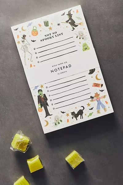 Rifle Paper Co Halloween Parade Notepad In White