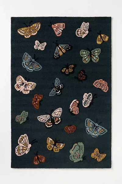 Rifle Paper Co Highgrove Butterfly Rug In Multi