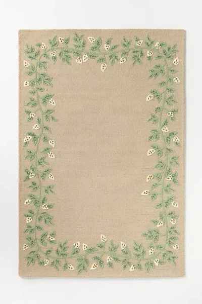 Rifle Paper Co Highgrove Floral Rug In Green