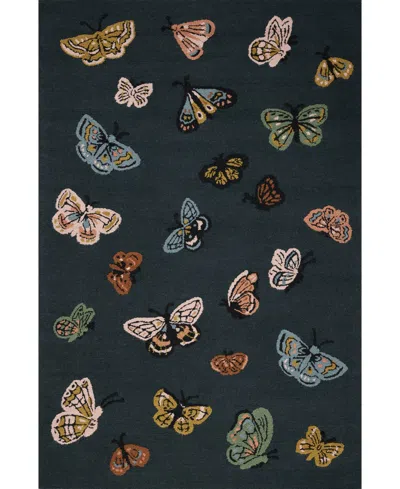 Rifle Paper Co Highgrove Hig-01 2'3" X 3'9" Area Rug In Blue