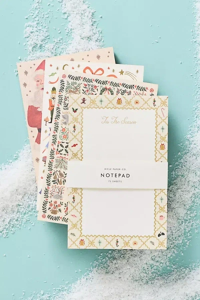 Rifle Paper Co Holiday Notepads, Set Of 4 In Multi