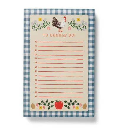 Rifle Paper Co Home Sweet Home Notepad In Blue
