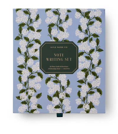 Rifle Paper Co Hydrangea Letter Writing Set In Animal Print