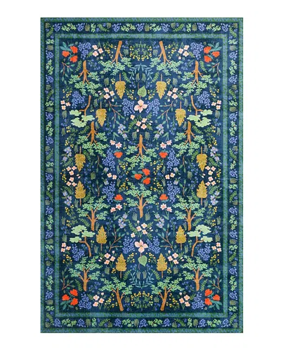 Rifle Paper Co . Jardin Jad-02 Area Rug, 2'3 X 3'9 In Navy