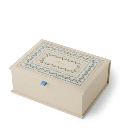 Rifle Paper Co Large Embroidered Delphine Keepsakes Box