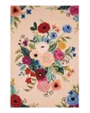 Rifle Paper Co . Les Fleurs Les-03 Area Rug, 7'9 X 9'9 In Blush/multi
