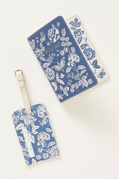 Rifle Paper Co Luggage Travel Set In Blue