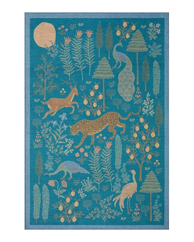 Rifle Paper Co . Menagerie Men-01 Area Rug, 2'3 X 3'9 In Navy
