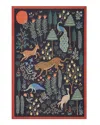 Rifle Paper Co . Menagerie Men-01 Area Rug, 3'9 X 5'9 In Black