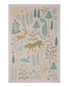 Rifle Paper Co . Menagerie Men-01 Area Rug, 3'9 X 5'9 In Blush