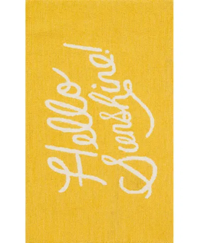 Rifle Paper Co Minnie Min-01 2'3" X 3'9" Area Rug In Yellow
