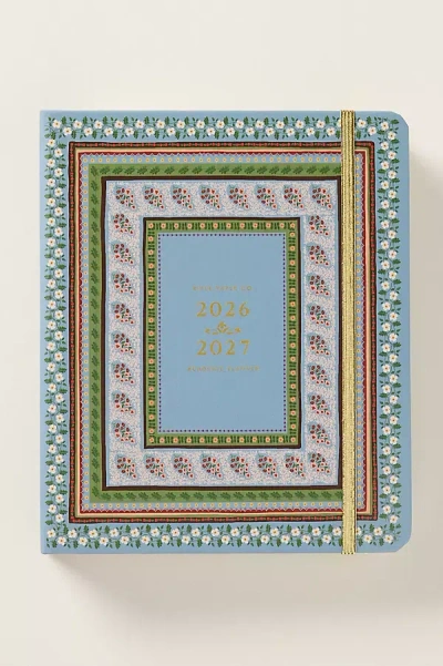 Rifle Paper Co Paisley 17-month Hardcover Spiral Planner In Multi