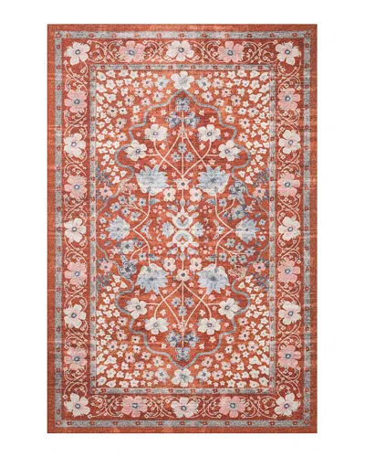 Rifle Paper Co . Palais Pal-02 Area Rug, 2'3 X 3'9 In Crimson