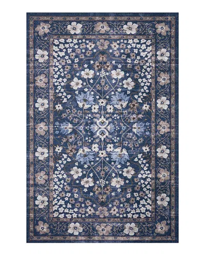Rifle Paper Co . Palais Pal-02 Area Rug, 7'6 X 9'6 In Navy