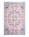 Rifle Paper Co . Palais Pal-03 Area Rug, 5' X 7'6 In Rose/sky